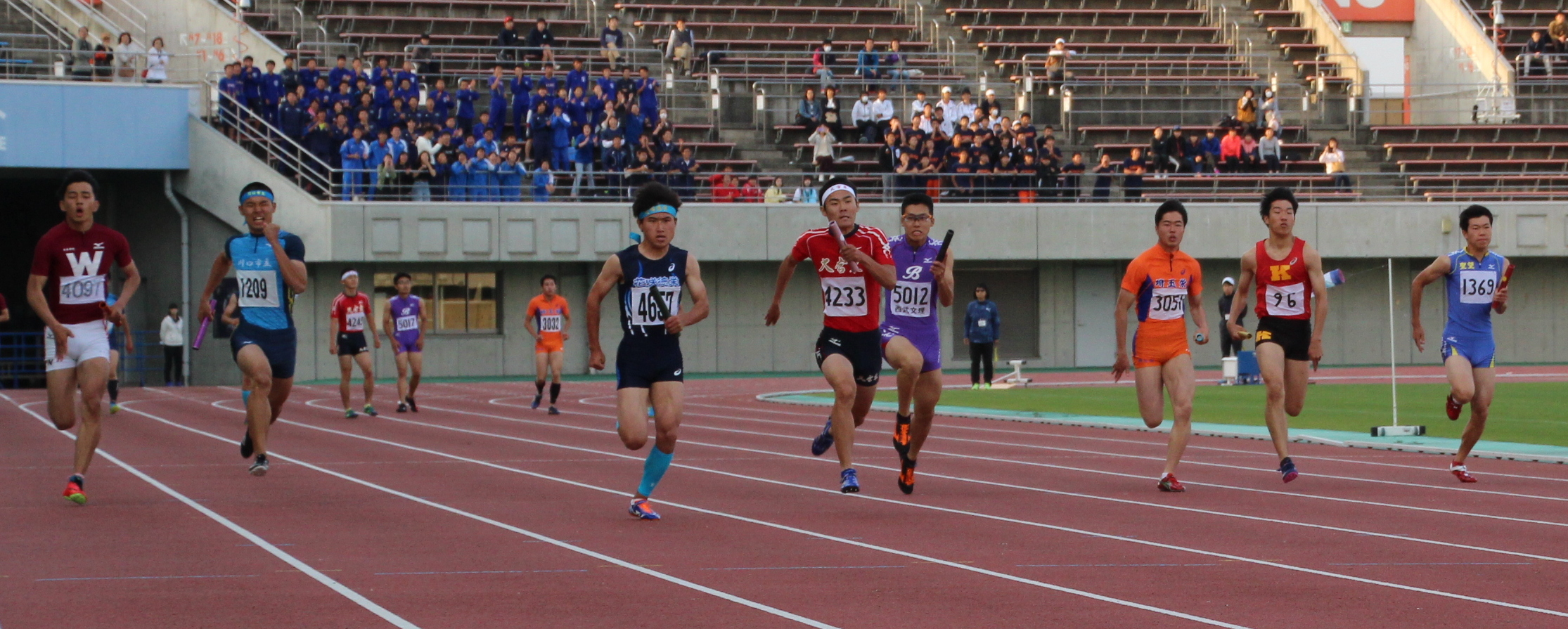 埼玉県高校新人大会男子400mリレー決勝